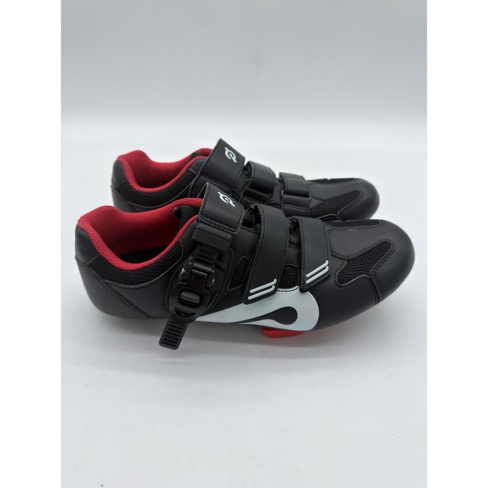 Peloton Cycling Shoes With Clips Spin 39 US 8 Black Red Bike & Bike+ Compatible
